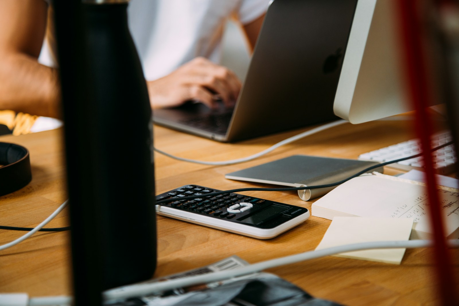 Illustrative accountant’s desk