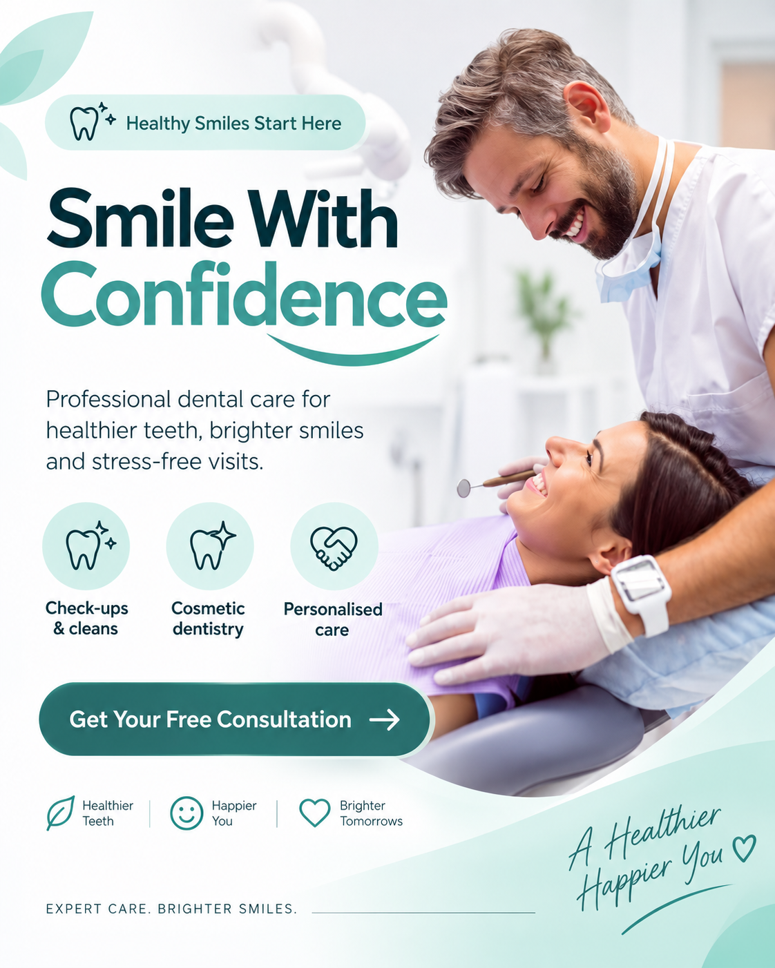 Sample Facebook and Instagram creative for Dental clinic